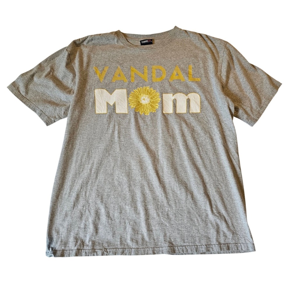 Campus One University of Idaho Vandal Mom Graphic T-Shirt Gray XL Sunflower